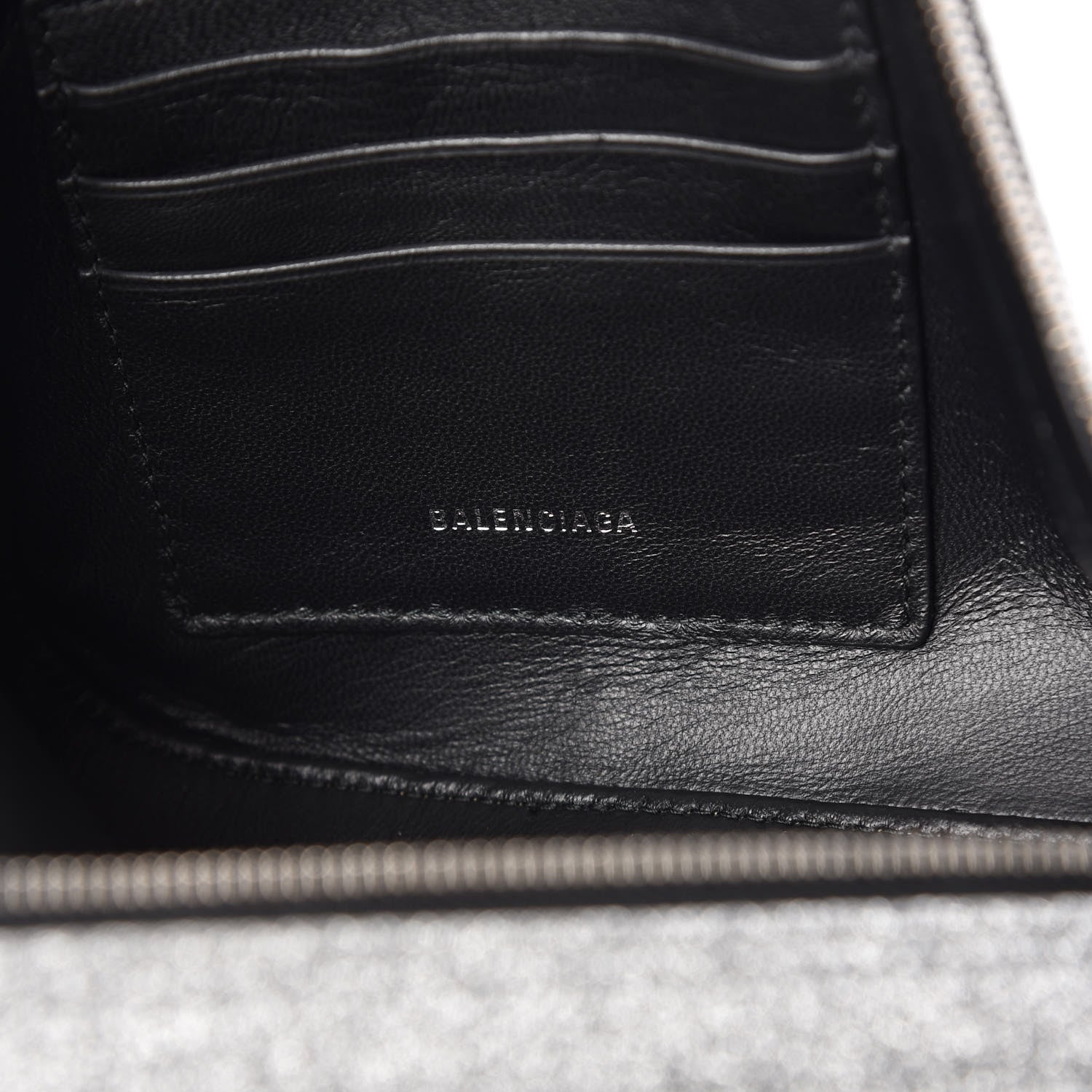 Balenciaga Glitter M Triangle Pouch Argent Black 8 of 8
