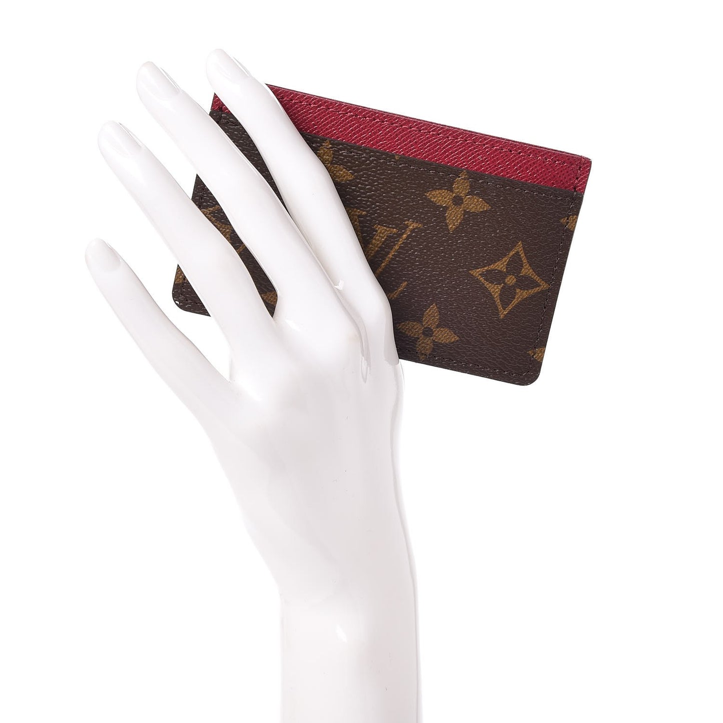 Monogram Card Holder Fuchsia