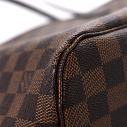 Louis Vuitton Damier Ebene Neo Neverfull MM Rose Ballerine 10 of 13