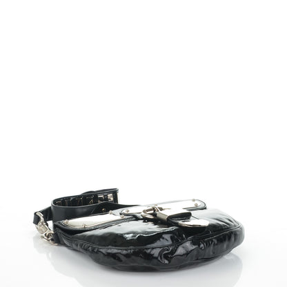 Gucci Patent Calfskin Medium Romy Shoulder Bag Black 4 of 7