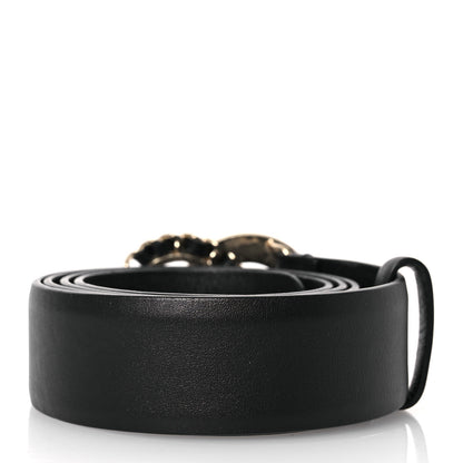 Chanel Calfskin Pearl CC Belt 90 36 Black 2 of 8