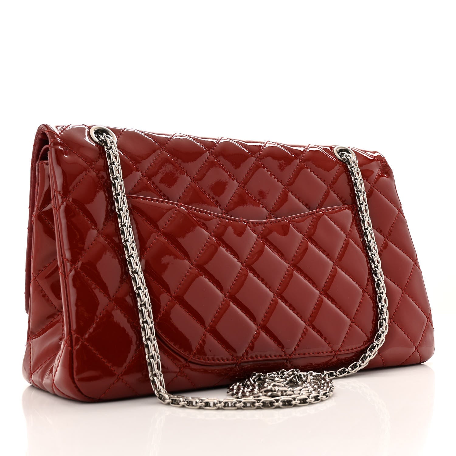 Chanel Patent Quilted 2.55 Reissue 227 Flap Red 3 of 16
