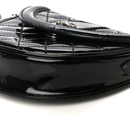 Burberry Patent Calfskin Quilted Mini Crossbody Bag Black 10 of 16
