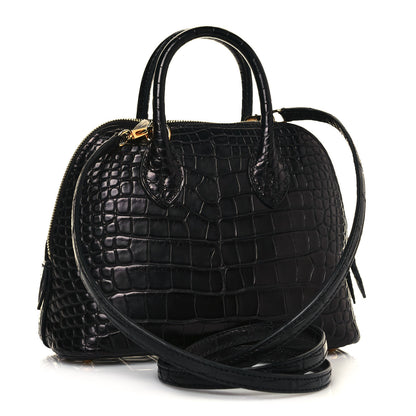 Hermes Matte Alligator Bolide Mini 1923 Black 2 of 11