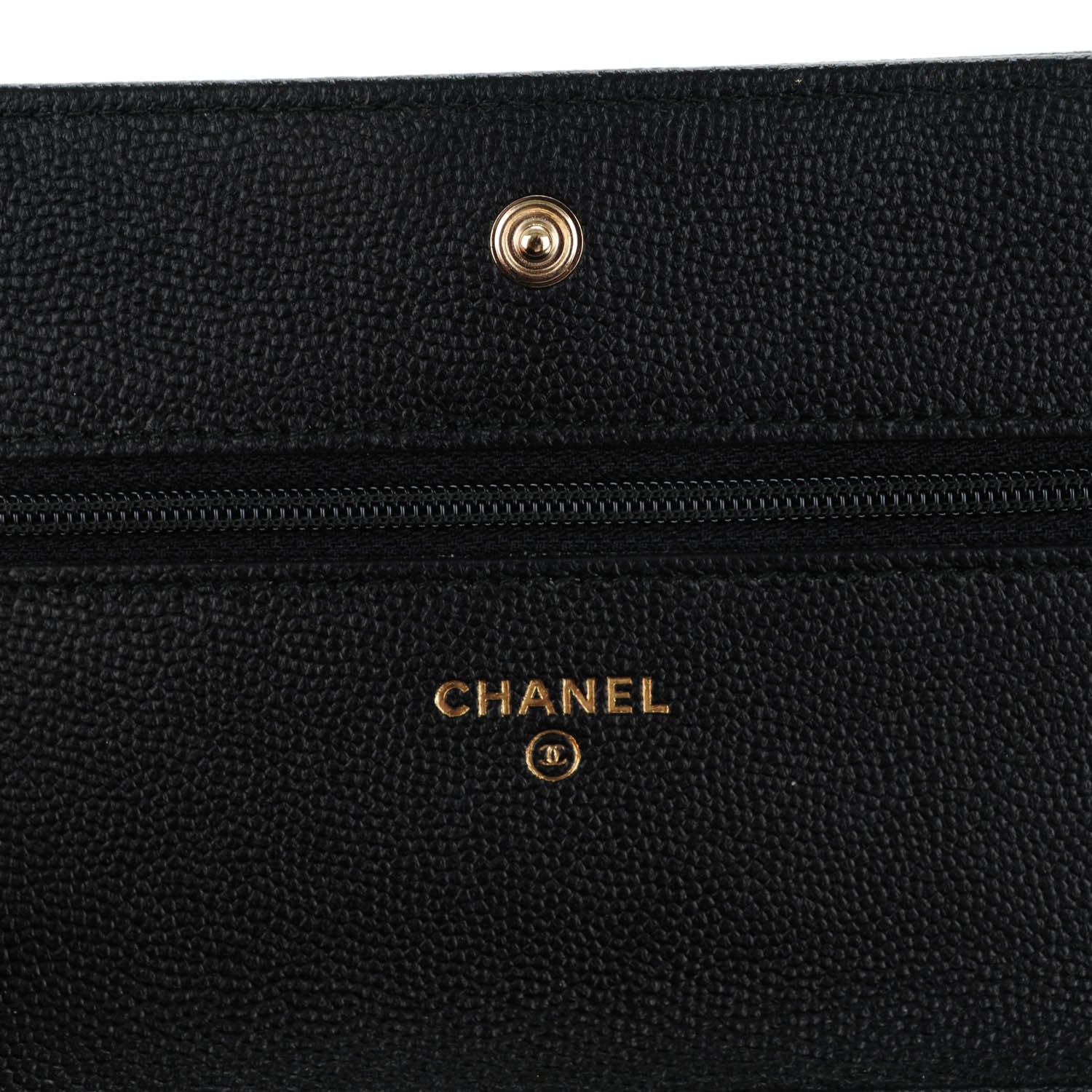 Chanel Caviar Quilted Boy Wallet On Chain WOC Black 5 of 8