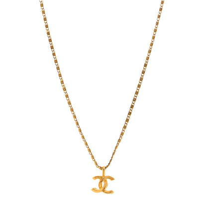 Chanel Metal CC Chain Pendant Necklace Gold 1 of 5