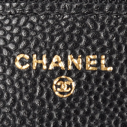 Chanel Caviar Quilted Wallet On Chain WOC Black 8 of 11