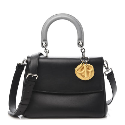 Christian Dior Smooth Calfskin Small Tri-Color Be Dior Flap Black Grey Yellow 1 of 11