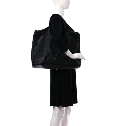 Saint Laurent Calfskin Belle de Jour Cabas Tote Black 2 of 27