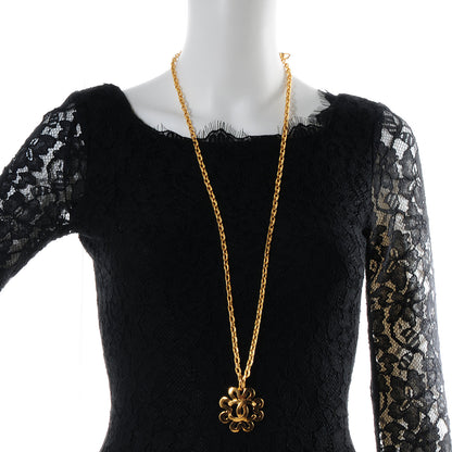 Chanel CC Chain Pendant Long Necklace Gold 2 of 7