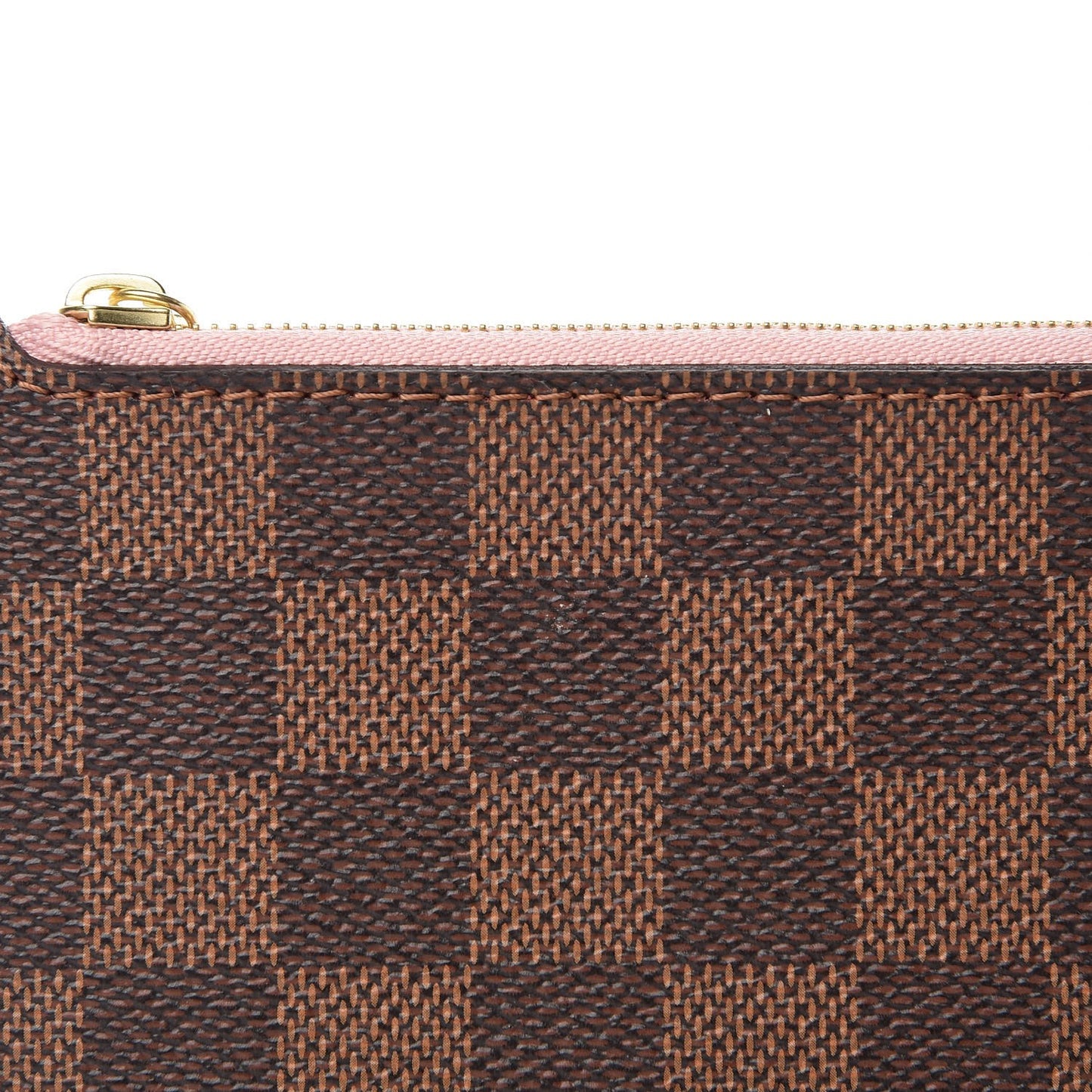 Damier Ebene Neverfull MM GM Pochette Rose Ballerine