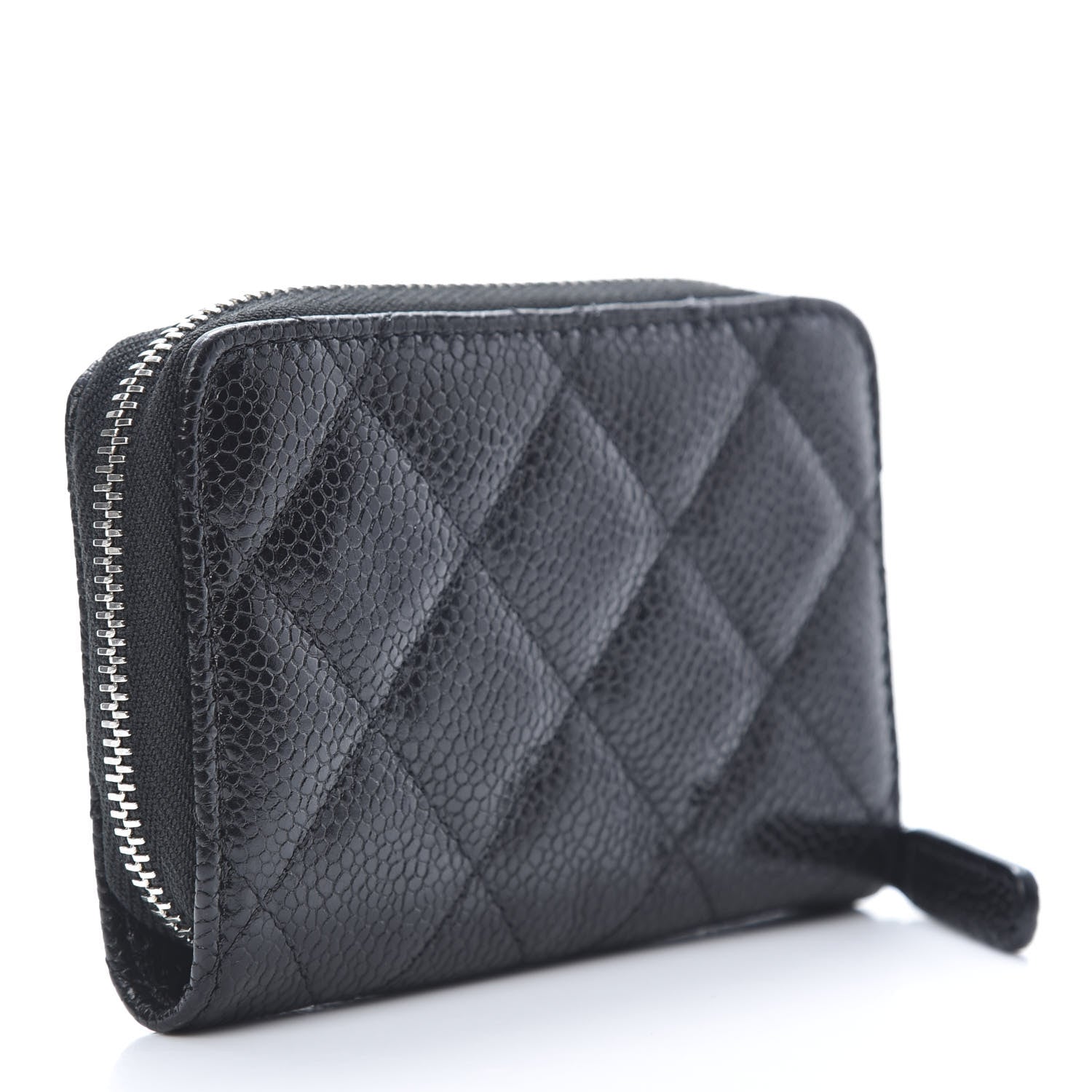 Chanel Caviar Quilted Incognito Zip Coin Purse Black 3 of 8