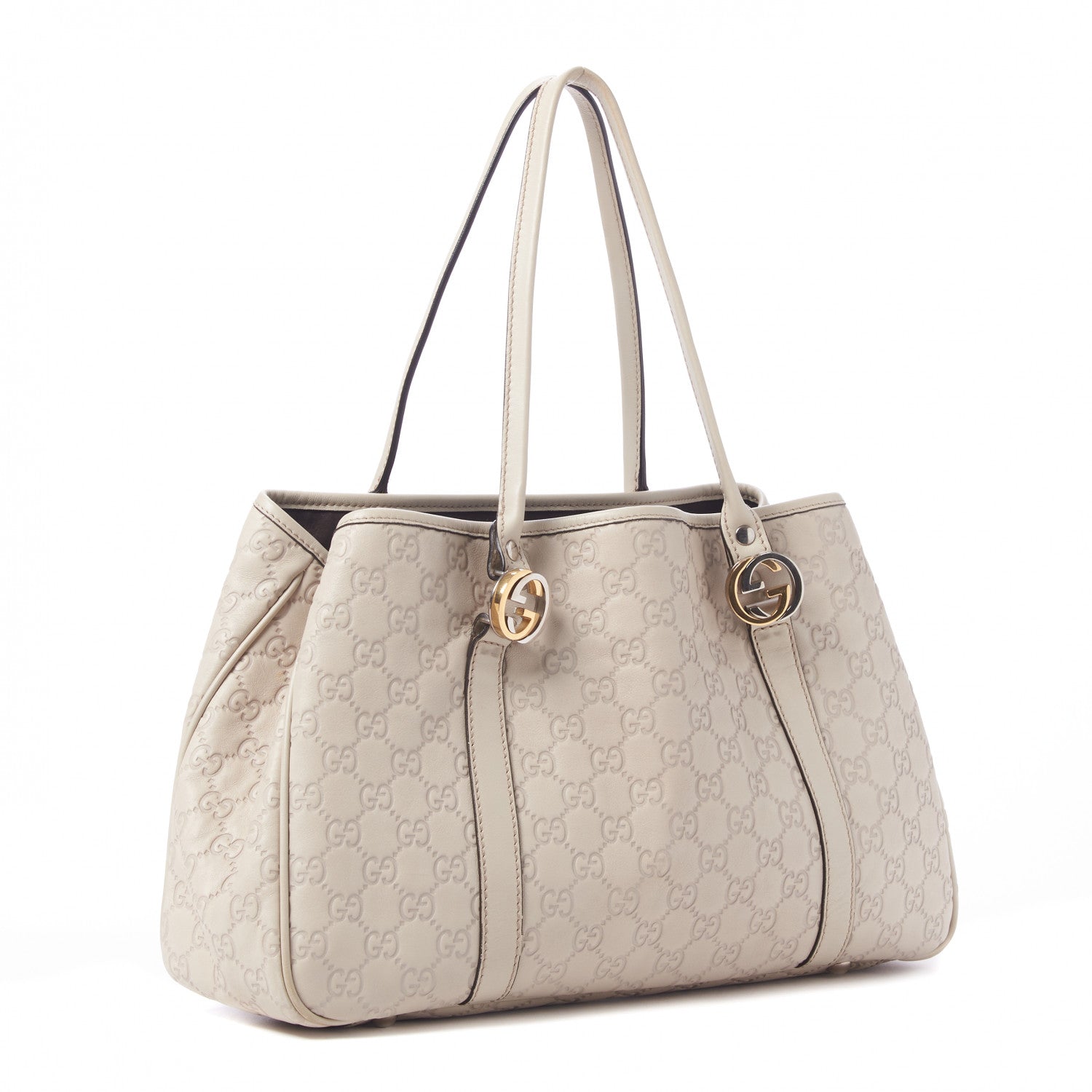 Gucci Guccissima Medium GG Twins Tote Off White 2 of 8