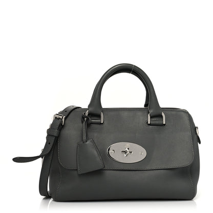 Mulberry Glossy Goatskin Medium Del Rey Satchel Black 1 of 10