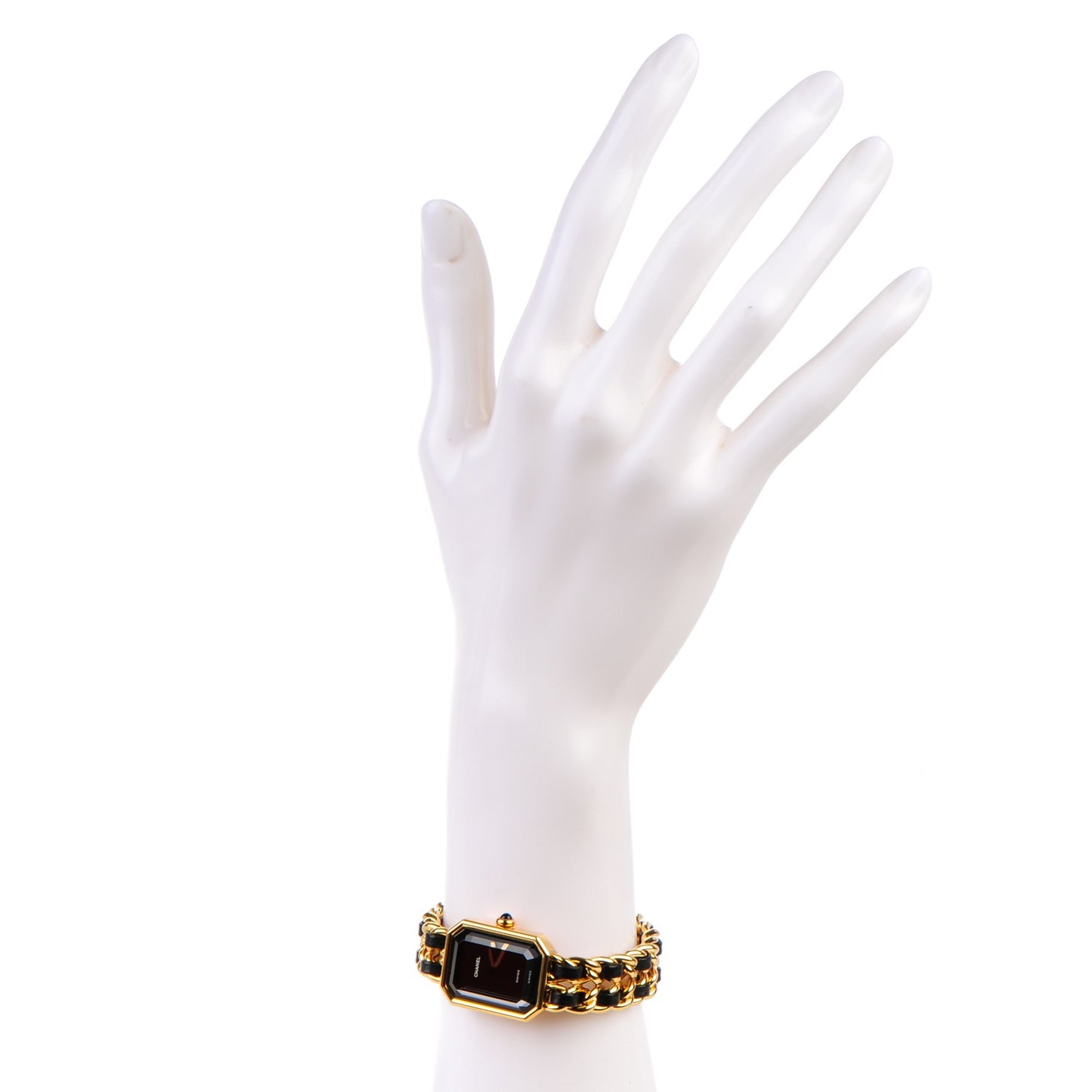 Stainless Steel Lambskin 20mm Chain Premiere Quartz Watch Gold M