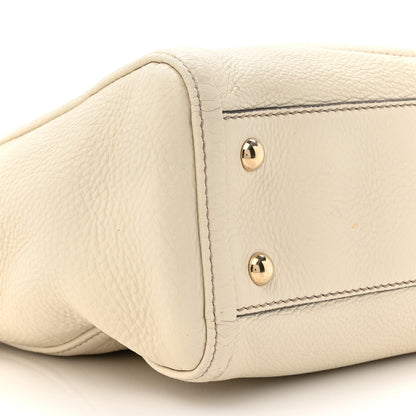 Gucci Pebbled Calfskin Small Soho Top Handle Bag Off White 10 of 15
