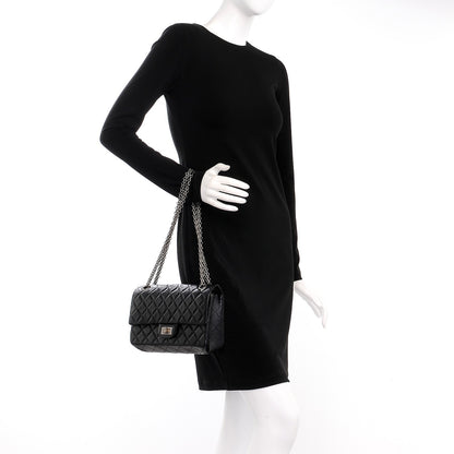 Chanel Aged Calfskin Quilted 2.55 Reissue 225 Flap Black 3 of 9