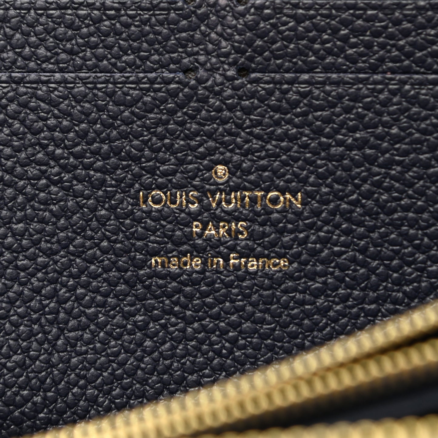 Empreinte Clemence Wallet Marine Rouge