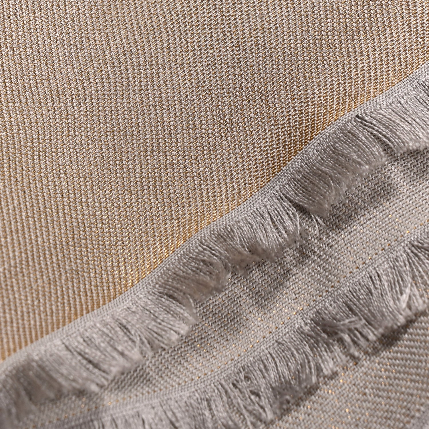 Louis Vuitton Silk Wool Monogram Shine Shawl Greige 2 of 5