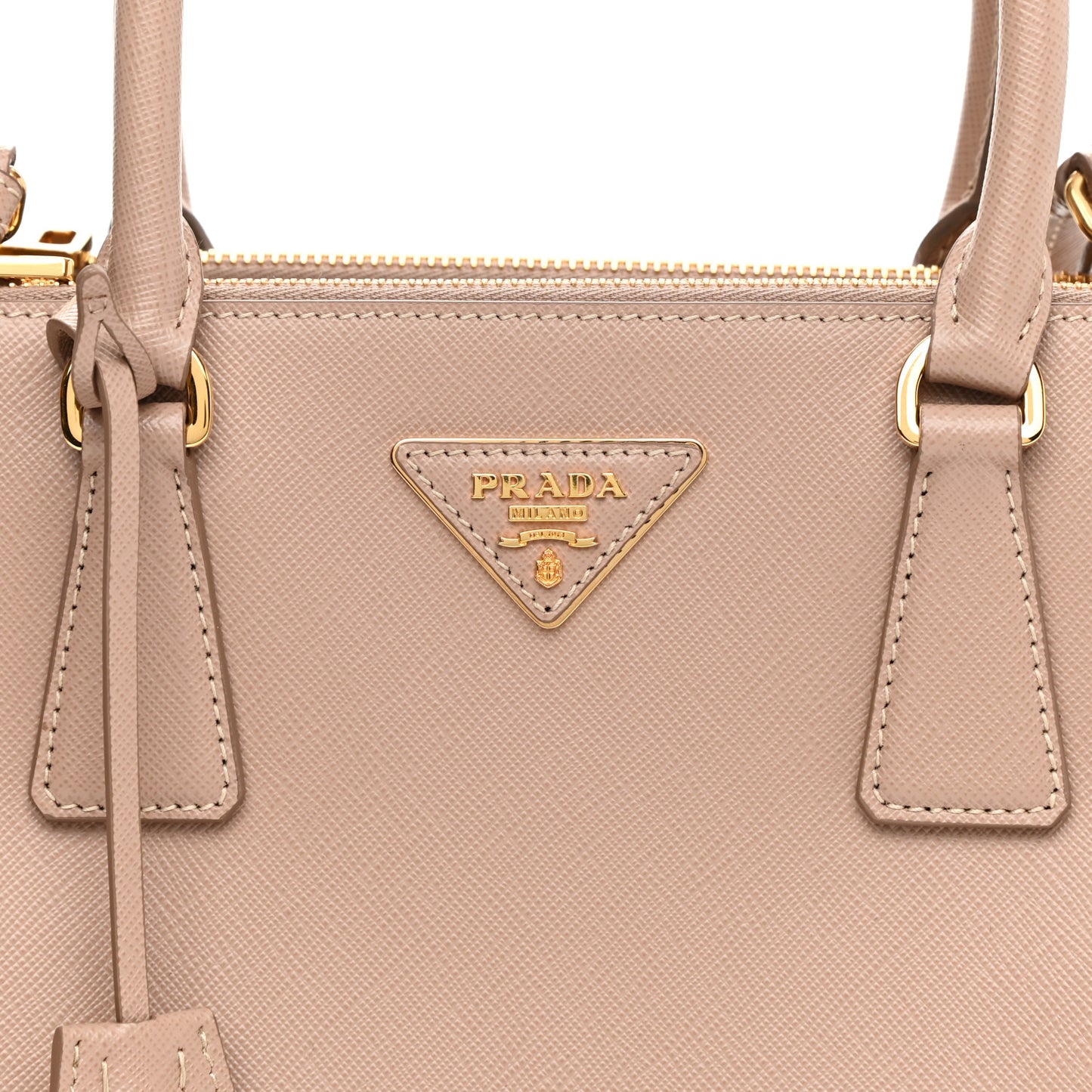 Saffiano Small Galleria Double Zip Tote Cipria