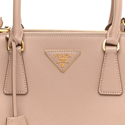 Prada Saffiano Small Galleria Double Zip Tote Cipria 8 of 10
