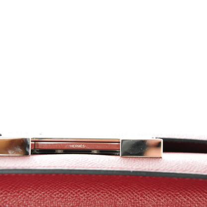Hermes Epsom Enamel Constance 24 Rouge H Bleu Nuit 9 of 9