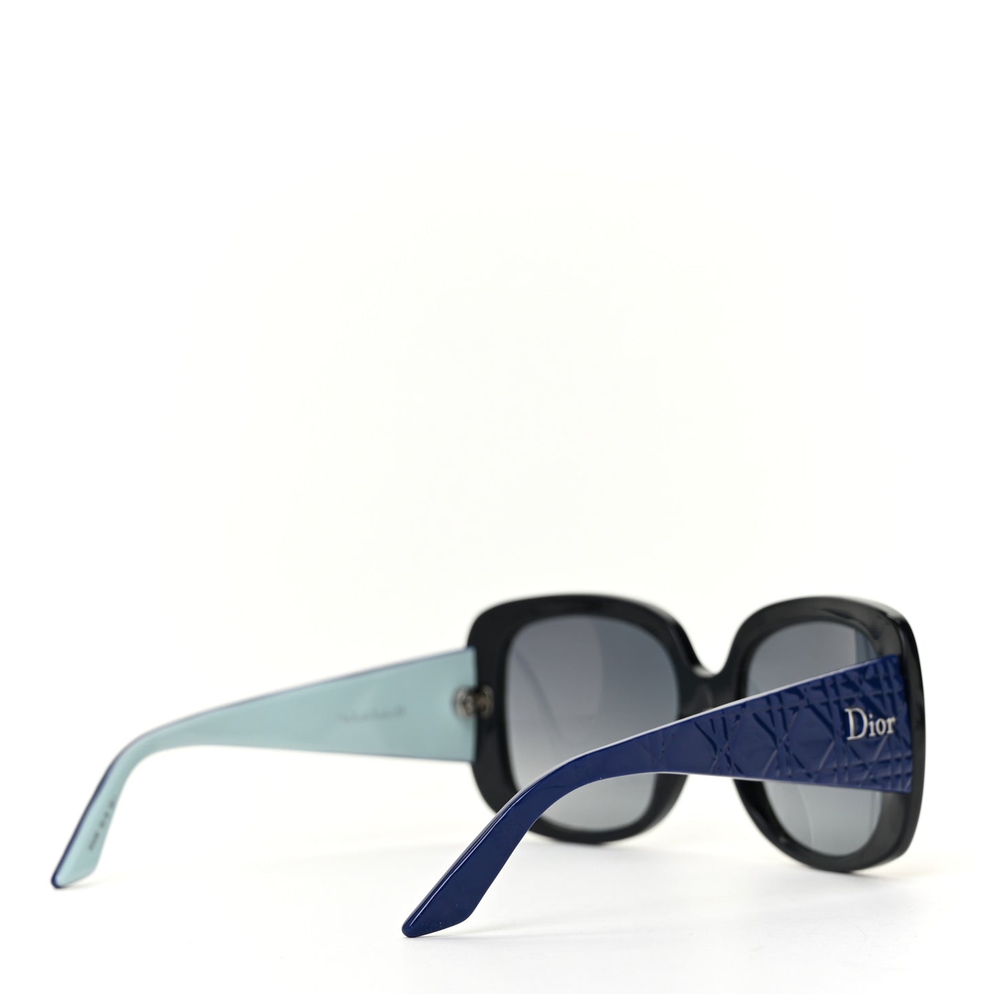 Resin Cannage Dior Lady Lady 1D Sunglasses Black Blue