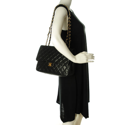 Chanel Caviar Quilted Jumbo Single Flap Black 2 of 8