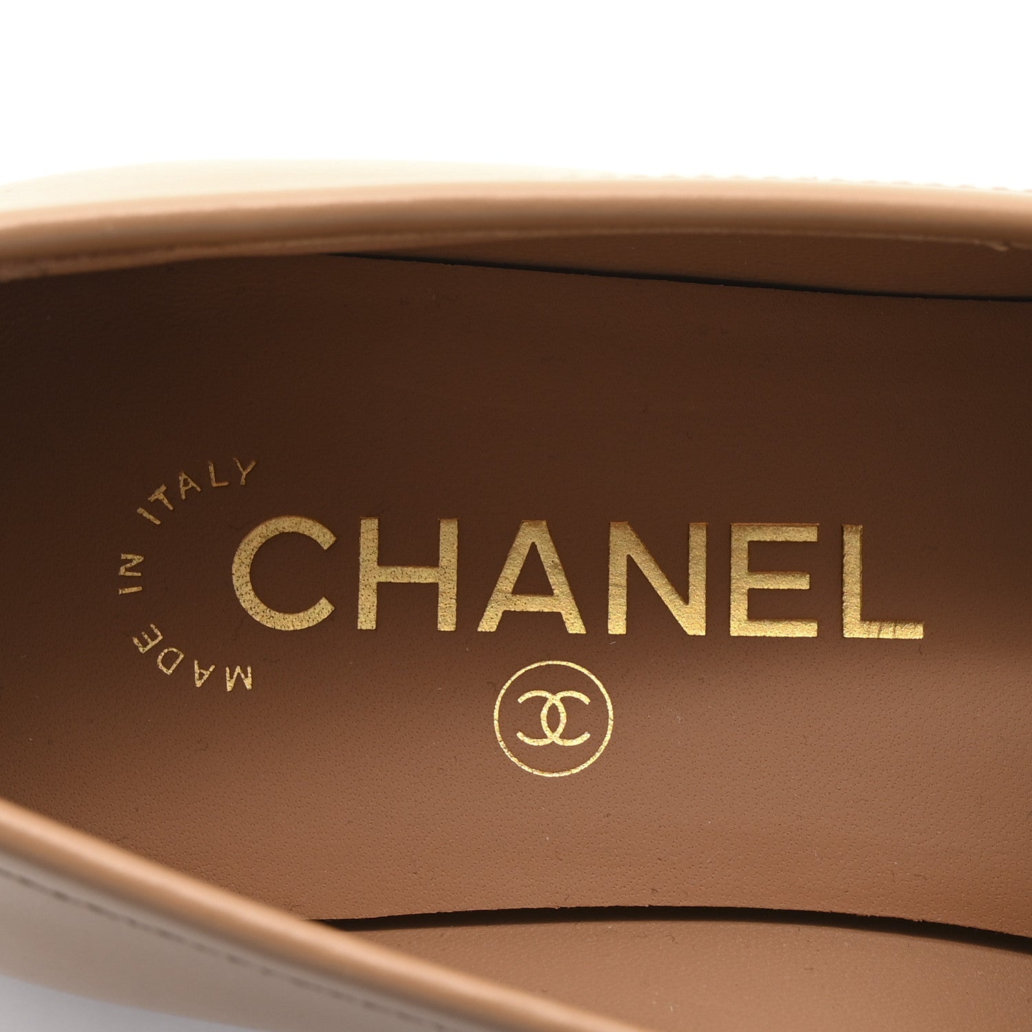 Chanel Shiny Calfskin CC Moccasin Loafers 36 Brown 8 of 10