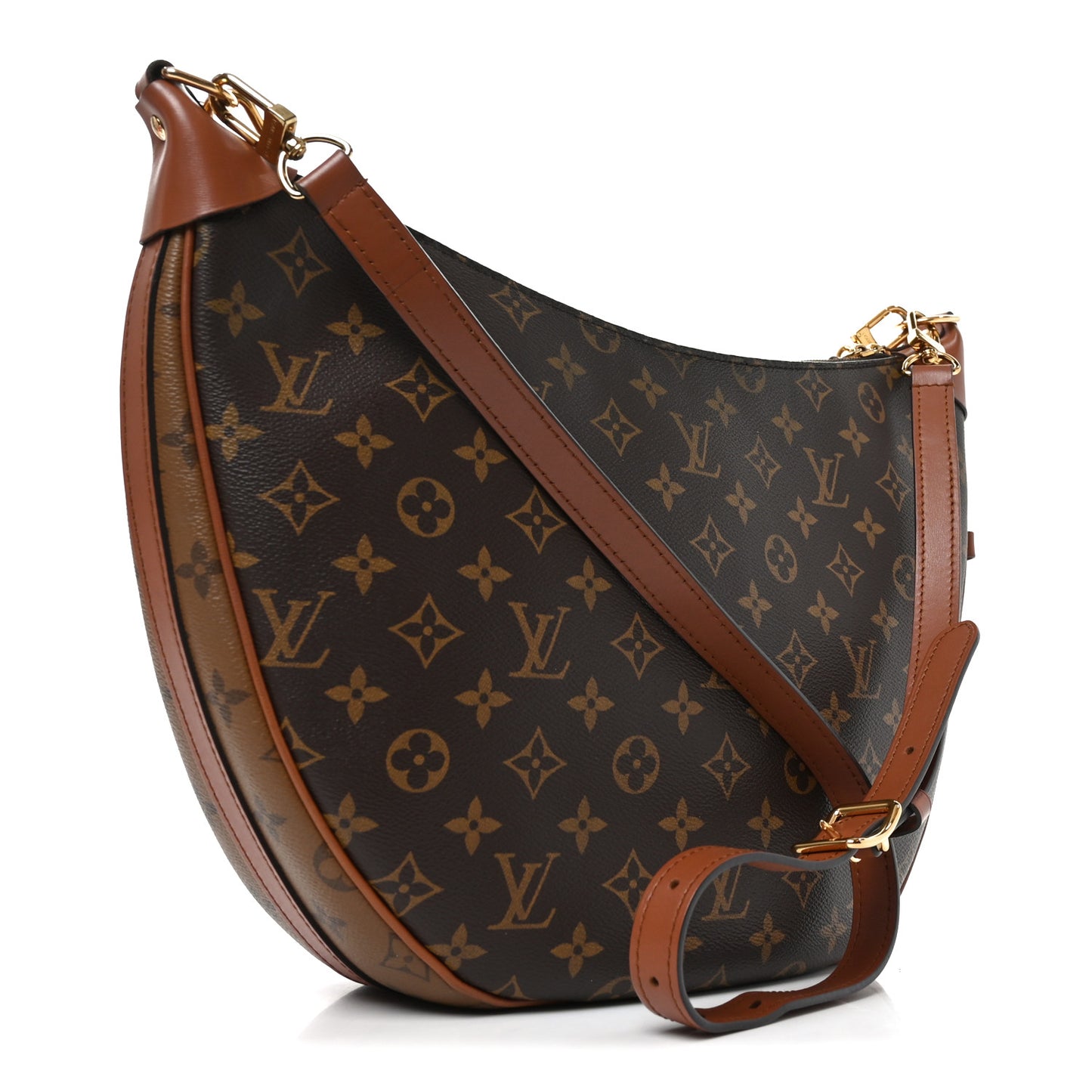 Reverse Monogram Loop Hobo