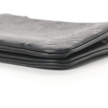 Louis Vuitton Empreinte Double Zip Pochette Black 11 of 14