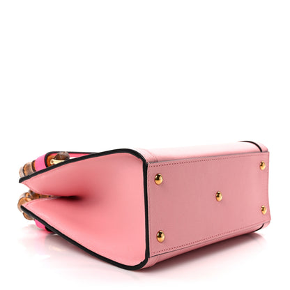 Gucci Wonka Grain Calfskin Mini Diana Tote Bag Wild Rose Fuxia Fluo 4 of 9