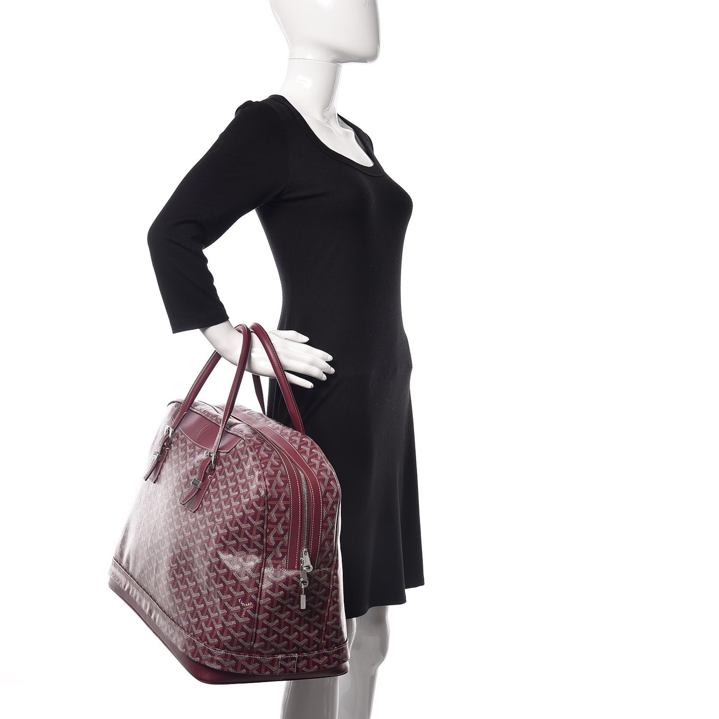 Goyardine Hotel Du Parc Briefcase Burgundy