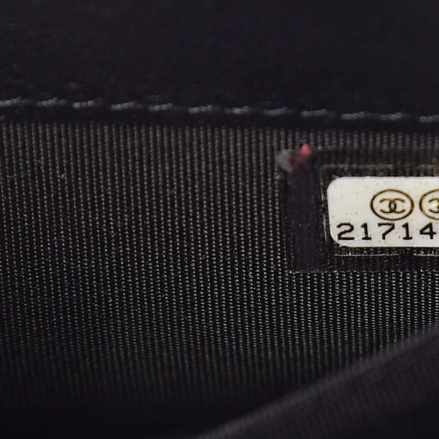 Lambskin Boy Wallet On Removable Chain WOC Black Navy