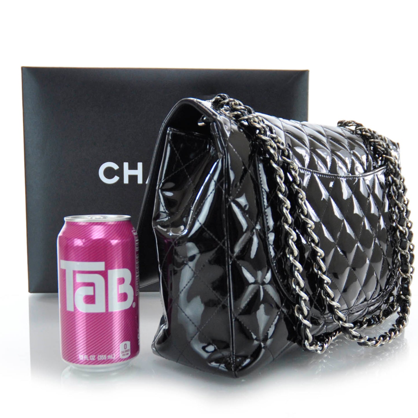 Patent Maxi Single Flap Black