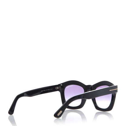 Tom Ford Acetate Greta Sunglasses TF431 Black 4 of 8