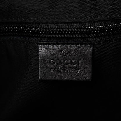 Gucci Monogram Calfskin Perforated Medium Flat Messenger Bag Black 7 of 10