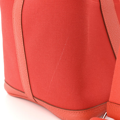 Hermes Toile Militaire Vache Country Garden Party Pockets 36 MM Rouge Tomate Capucine 14 of 15