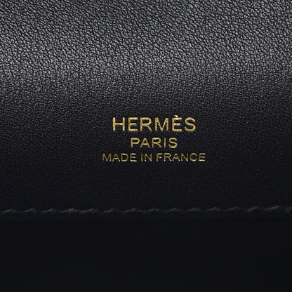 Hermes Swift Kelly Cut Clutch Pochette Black 6 of 8