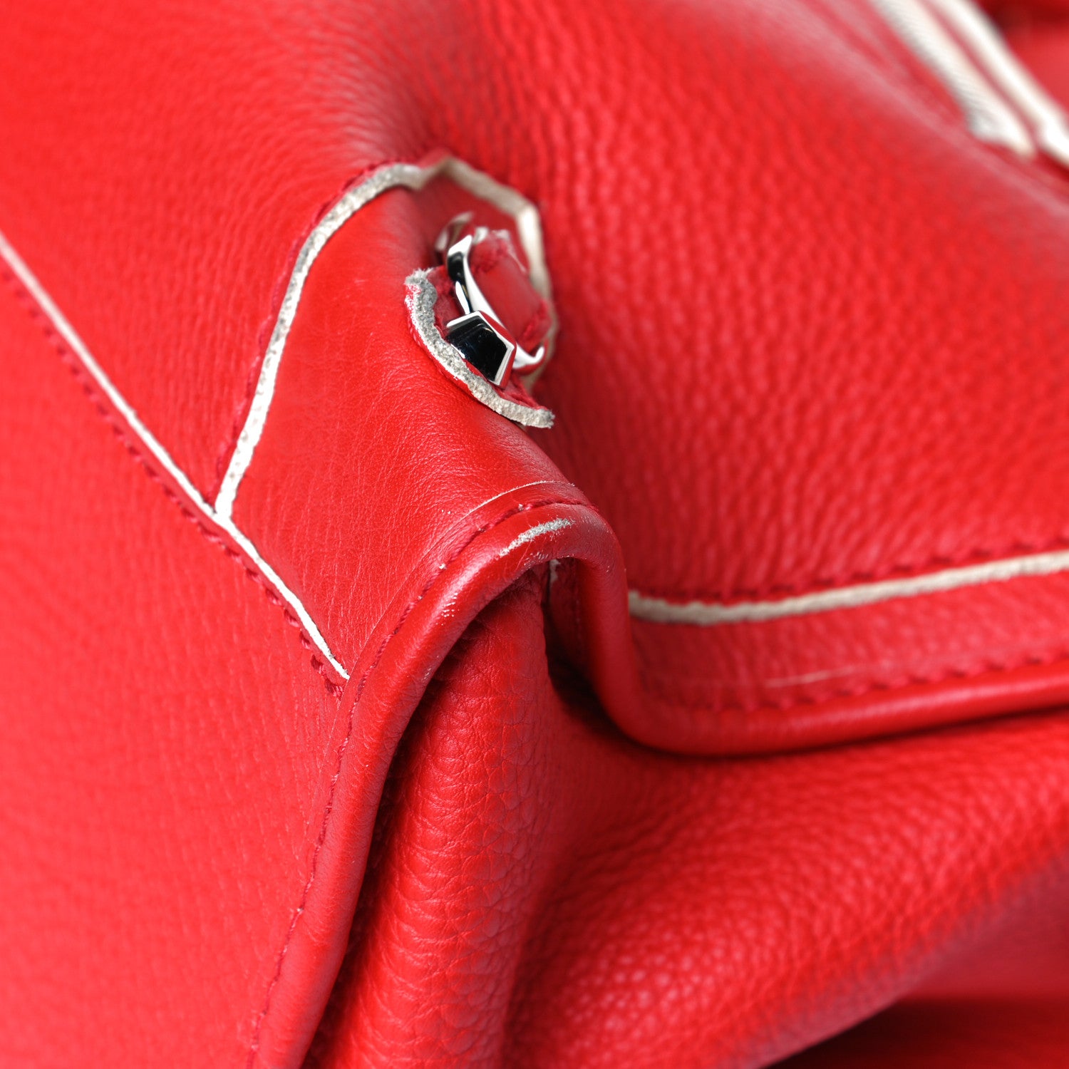 Balenciaga Supple Grained Calfskin Classic Silver Hardware Highlight City Rouge Fraise 7 of 13
