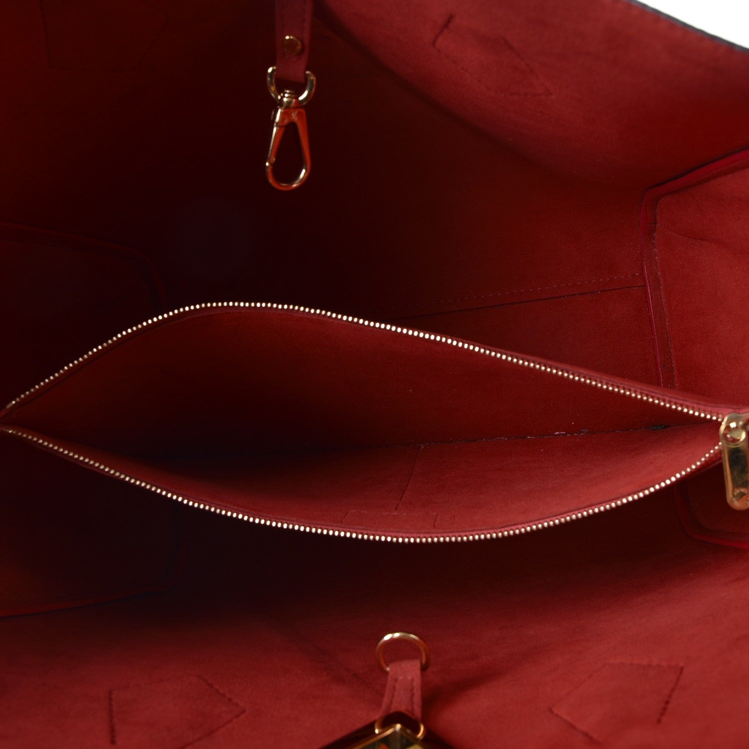 Louis Vuitton Calfskin Monogram Kimono Tote Poppy 6 of 15