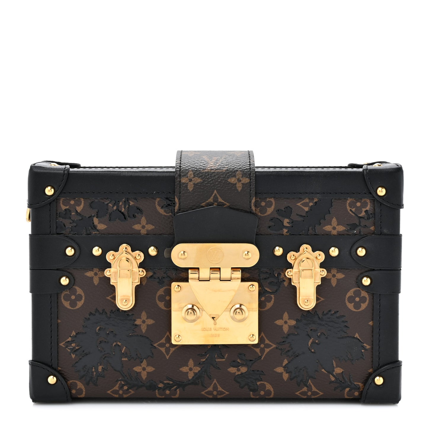 LOUIS VUITTON Monogram Blossom Petite Malle Black