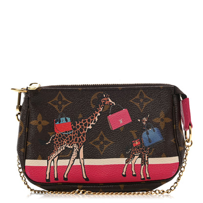 Louis Vuitton Monogram 2017 Christmas Animation Mini Pochette Accessories 1 of 10
