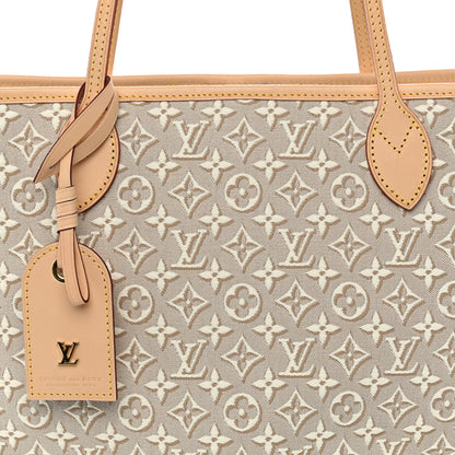 Louis Vuitton Jacquard Monogram Embleme Neverfull MM Peuplier 13 of 17