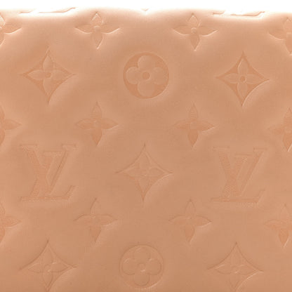 Louis Vuitton Lambskin Embossed Monogram Pochette Coussin Camel 7 of 11