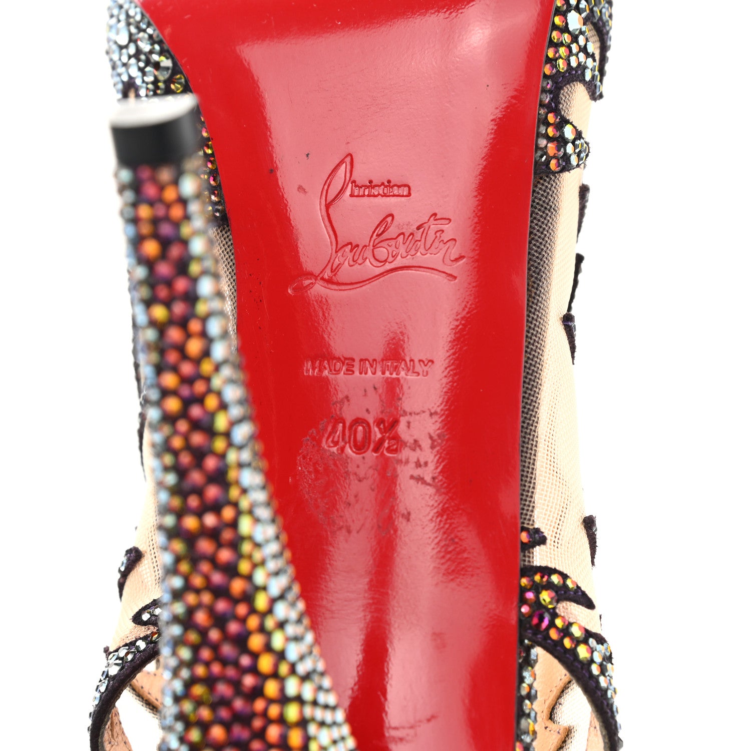 Christian Louboutin Crystal Mesh Marlena 140 Pumps 40.5 Multicolor 6 of 9