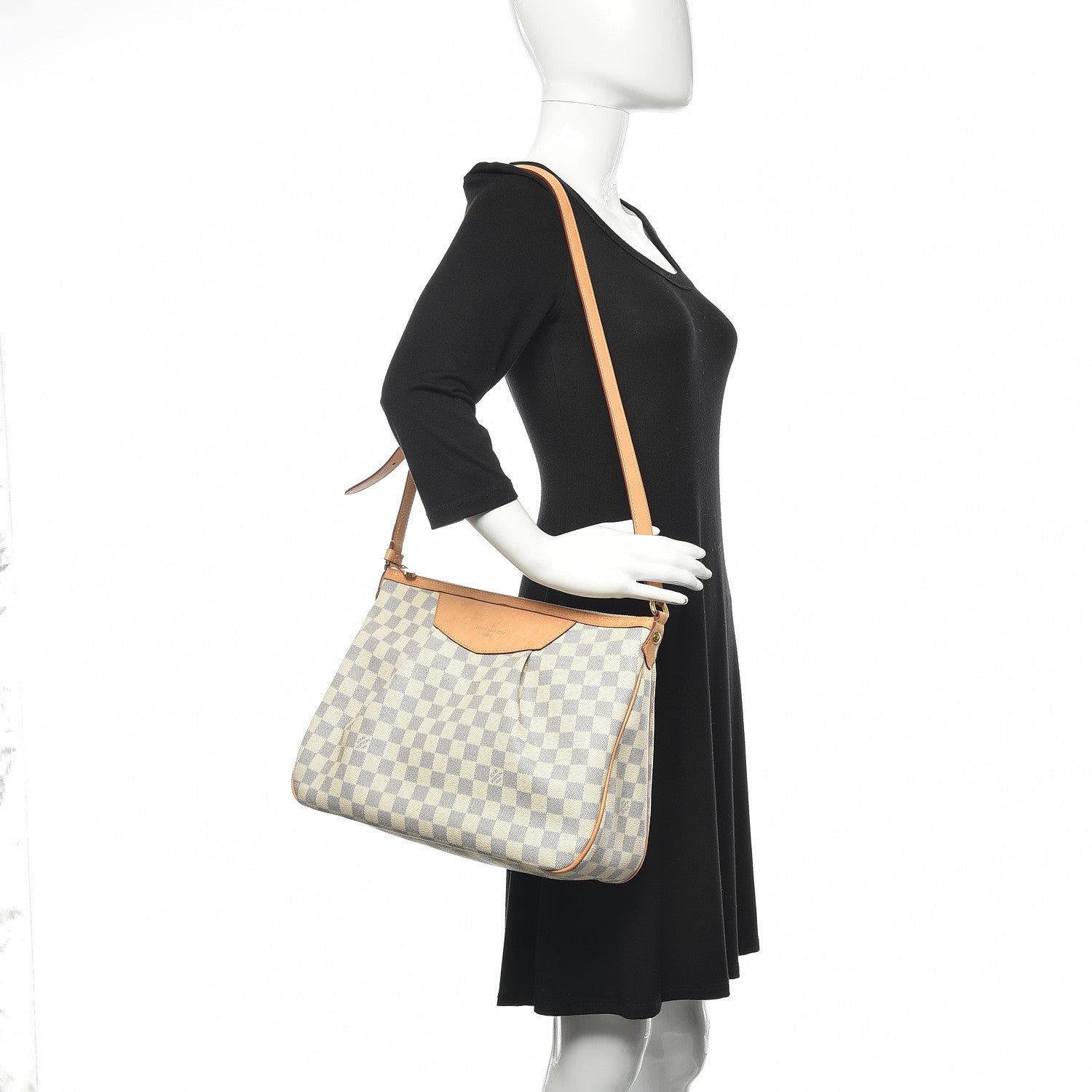 Louis Vuitton Damier Azur Siracusa MM 2 of 11