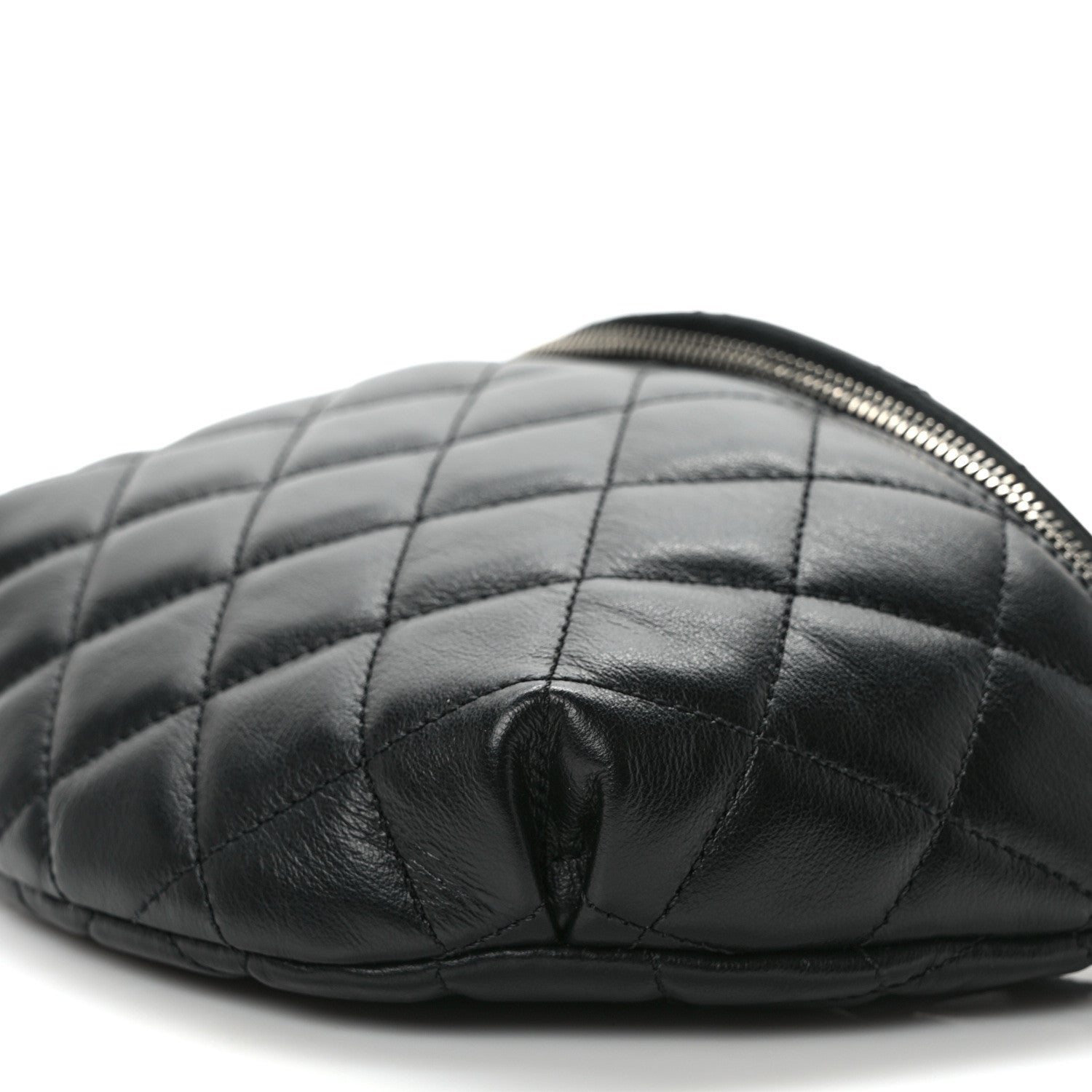 Chanel Lambskin Quilted Waist Belt Bag Black 9 of 9