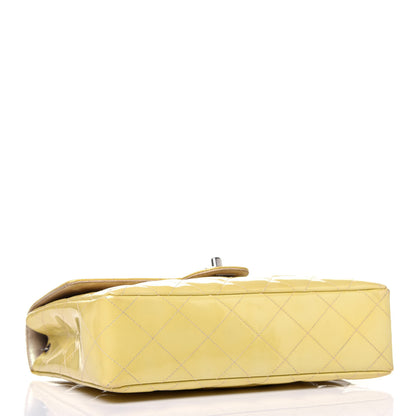 Chanel Patent Quilted Medium Single Flap Yellow 4 of 28