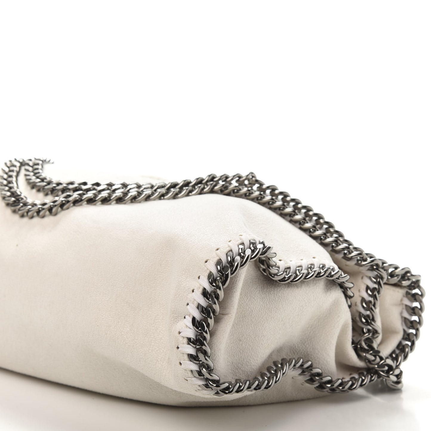 Shaggy Deer Falabella Fold Over Tote Chalk